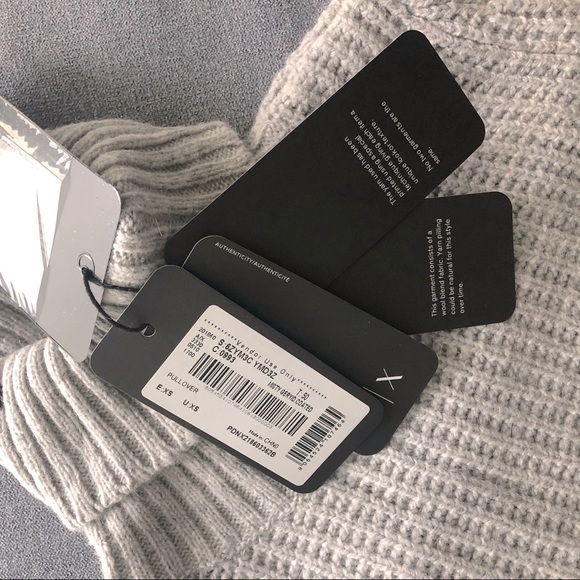 NWT Armani Exchange Foil Coated Turtleneck Sweater - Picture 9 of 11